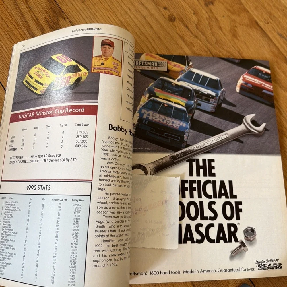 The Official NASCAR 1993 Preview And Press Guide Racing Magazine